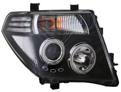 Φανάρια εμπρός led angel eyes για Nissan Navara D40 / Pathfinder (2005-2009) , με λάμπες (Η1) - σετ 2τμχ.
