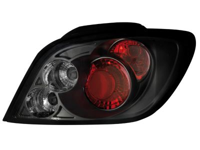 Πίσω φανάρια για Peugeot 307  (2001-2007) 3/5 πορτο  - μαύρα - σετ 2τμχ.