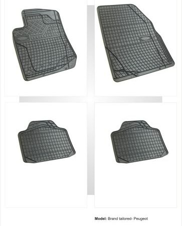 Λαστιχένια πατάκια Frogum universal για Peugeot 107 / 207 / 307 / 407 / 1007 - 4τμχ.