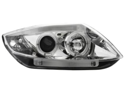 Φανάρια εμπρός angel eyes για BMW Z4 (2003-2009) - CCFL , chrome , με λάμπες (Η1) - σετ 2τμχ.