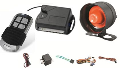 Συναγερμός αυτοκινήτου με κεντρικό κλείδωμα και αισθητήρα δόνησης - τηλεχειριστήριο με πορτάκι