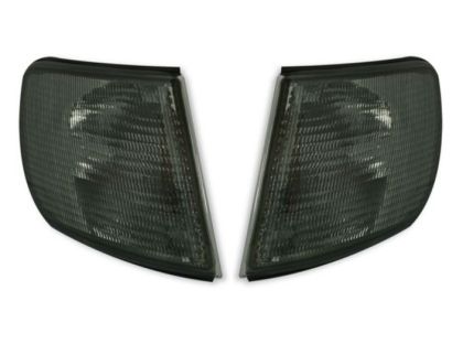 Φλας δίπλα στο φανάρι Audi 100 (1991-1994) - μαύρο χρωμίου - σετ 2τμχ.