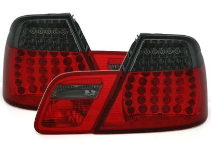 Πίσω φανάρια led για BMW E46 coupe (2003+) - φιμέ φλας - σετ 2τμχ.