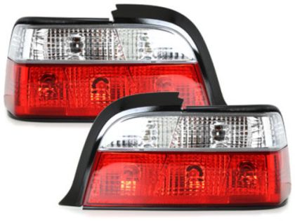 Πίσω φανάρια για BMW E36 (1991-1999) 4d sedan - χρωμίου - σετ 2τμχ.