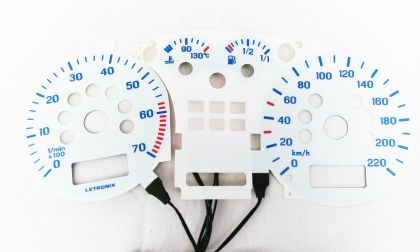 Φωτιζόμενο καντράν Vw Golf 4 / Bora - 220 km/h / 7000 στρ. μπλε