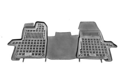 Λαστιχένια πατάκια Rezaw Plast για Ford Transit Custom (2013-2023) / Tourneo Custom (2013-2018) / Transit (2013+) - 2 θέσιο τύπου σκαφάκι - 1τμχ.