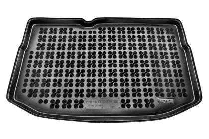 Πατάκι για πορτ - μπαγκάζ λαστιχένιο για Citroen C3 with a regular spare tire  (2009 - 2016) - Rezaw Plast - 1τμχ.