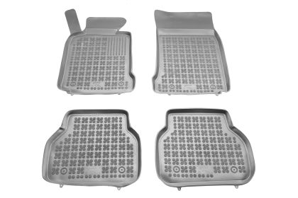 Λαστιχένια πατάκια Rezaw Plast για BMW σειρά 5 E39 (1996-2003) - τύπου σκαφάκι - γκρι - 4τμχ.