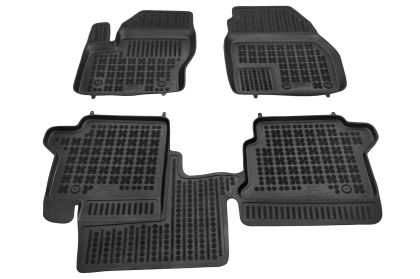 Λαστιχένια πατάκια Rezaw Plast για Ford Grand Tourneo Connect II (2013-2023) - with an extra material on the driver side - τύπου σκαφάκι - 3τμχ.