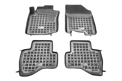Λαστιχένια πατάκια Rezaw Plast για CITROEN C1 I (2005-2014) / PEUGEOT 107 (2005-2014) / TOYOTA AYGO I (2005-2014) - τύπου σκαφάκι - 4τμχ.