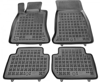 Λαστιχένια πατάκια Rezaw Plast για KIA Stinger (2017-2022) - τύπου σκαφάκι - 4τμχ.