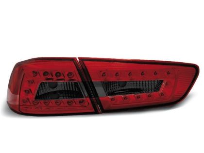 Πίσω φανάρια led για Mitsubishi Lancer (2008+) - φιμέ - σετ 2τμχ.