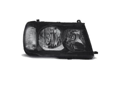 Φανάρια εμπρός για Toyota Land Cruiser FJ100 (1998-2004) - μαύρα , με λάμπες (Η 7 ) - σετ 2τμχ.