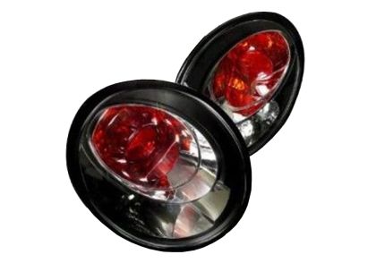 Πίσω φανάρια για Vw New Beetle (1998-2005)  hatchback / cabrio  - μαύρα - σετ 2τμχ.