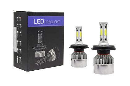 Led λάμπες Η4 Bi-led για μεσαία ή μεγάλα φώτα S2 7600 lumen , 36 Watt - COB 6000K - 2τμχ.