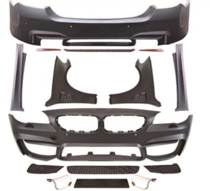 Body kit για BMW F10 (2010+) - M4 design με διπλό diffuser με ανοίγματα για parktronic