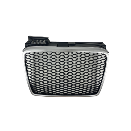 Μάσκα χωρίς σήμα για Audi A4 B7 (2004-2008) - RS LOOK ασημένιο - ματ