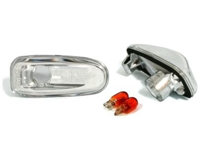 Φλας για Mercedes  W140 /  W202 / VITO / W210 (1995-1999) - χρωμίου - σετ 2τμχ.