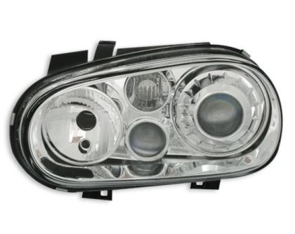 Φανάρια εμπρός για Vw Golf IV R32 - chrome , χωρίς λάμπες (Η7) - σετ 2τμχ.