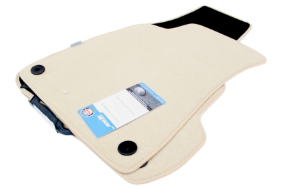 Πατάκια μοκέτα για AUDI A4 B6 / B7 (2001-2008) - μπεζ - 4τμχ.