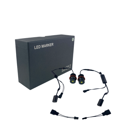 20W led για γνήσια angel eyes για BMW E39 / E60 / E53 X5 / E65 / E87 / E63 - λευκό χρώμα - 2τμχ.