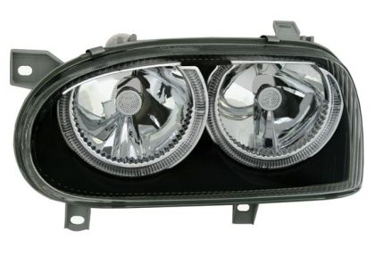 Φανάρια εμπρός angel eyes για Vw Golf 3 R32 design - μαύρα , χωρίς λάμπες (Η7) - σετ 2τμχ.