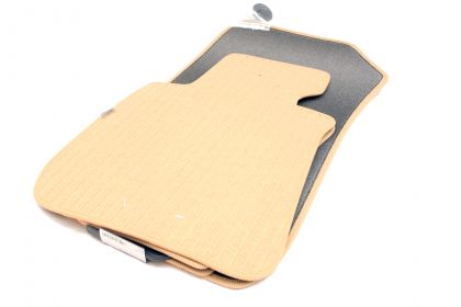 Πατάκια μοκέτα για BMW σειρά 3 E90 (2005-2012) - μπεζ - 4τμχ.