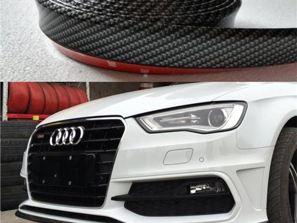 Lip spoiler universal look carbon