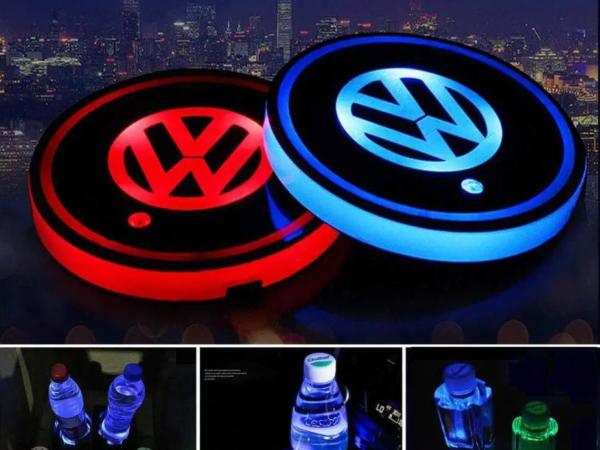 Φωτιζόμενο σουβέρ ποτηροθήκης με logo Volkswagen - 1 τεμάχιο
