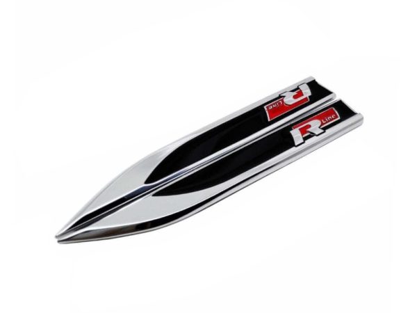 Αυτοκόλλητα Μεταλλικά Μαχαίρια ανάγλυφα μαύρα - R Line