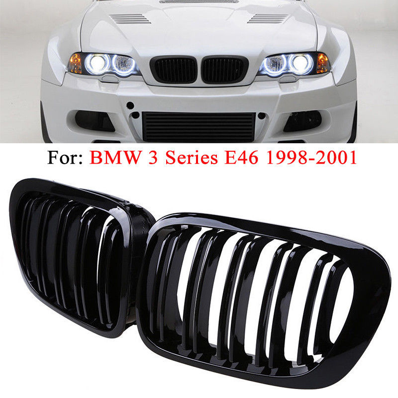 Μάσκες-Καρδιές-BMW-E46-Coupe-99-03-M4-LOOK-Μαύρο-Γυαλιστερό