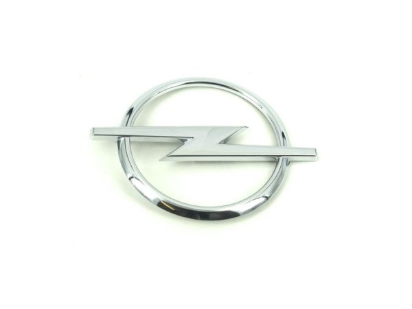 Σήμα πλαστικό χρωμίου με αυτοκόλλητο στο πίσω μέρος 8x6cm - Opel
