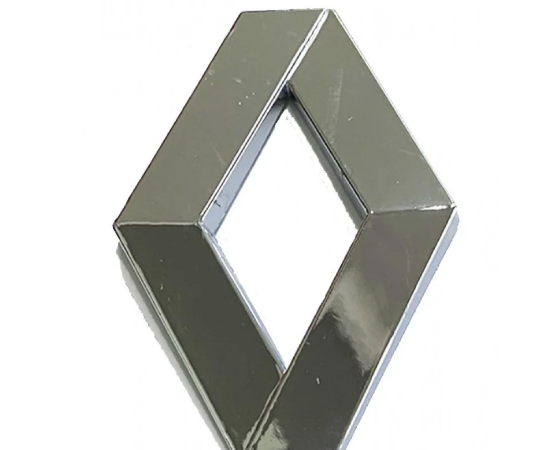 Σήμα χρωμίου πλαστικό pvc αυτοκόλλητο 9,5x7cm - Renault