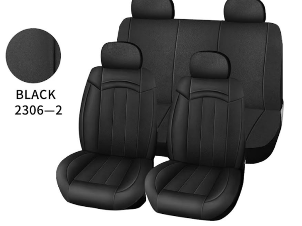 Καλύμματα καθισμάτων μαύρο δερματίνη universal
