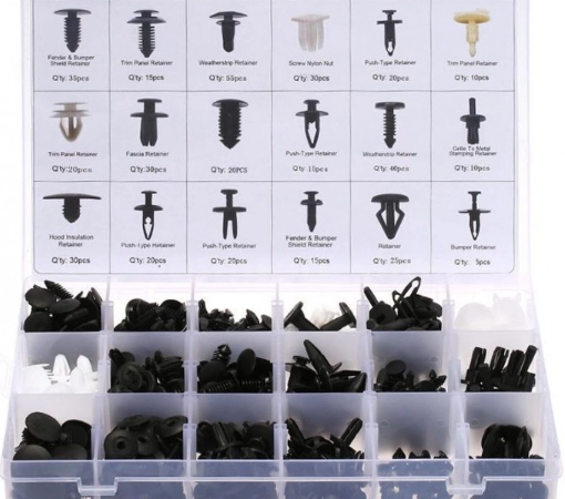 Σετ πλαστικών κουμπωμάτων για το αυτοκίνητο σε 18 μεγέθη 415 τεμαχίων