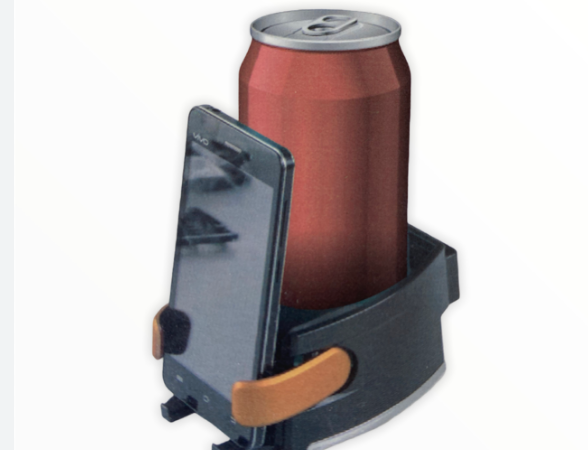 Βάση κινητού και ποτηροθήκη 2 σε 1 ρυθμιζόμενη