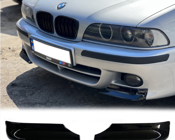 Splitter εμπρός προφυλακτήρα πλαστικά μαύρα γυαλιστερά - Bmw E39 M5