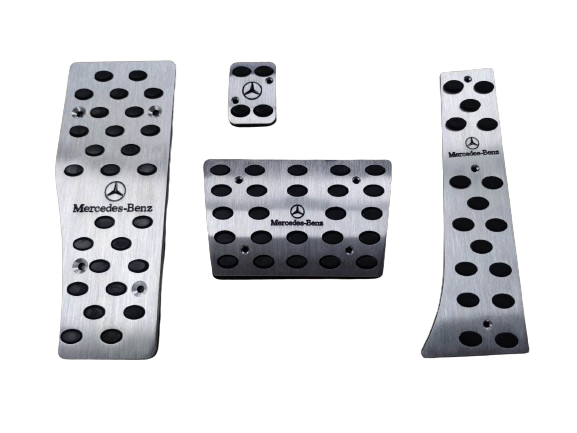 Πεταλιέρες αλουμινίου ασημί για αυτόματο - Mercedes-benz W204