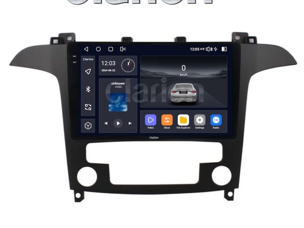 CLARION GL74003S Οθόνη OEM Multimedia Αυτοκινήτου για Ford S-Max 2006 > 2014 (CarPlay/AndroidAuto/BT/GPS/WIFI/GPRS)
