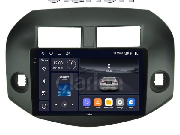 CLARION GL74018B Οθόνη OEM Multimedia Αυτοκινήτου για TOYOTA RAV4 2006-2012 (CarPlay/AndroidAuto/BT/GPS/WIFI/GPRS)
