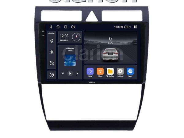 CLARION GL74102 Οθόνη OEM Multimedia Αυτοκινήτου για Audi A6 1998 > 2004 (CarPlay/AndroidAuto/BT/GPS/WIFI/GPRS)