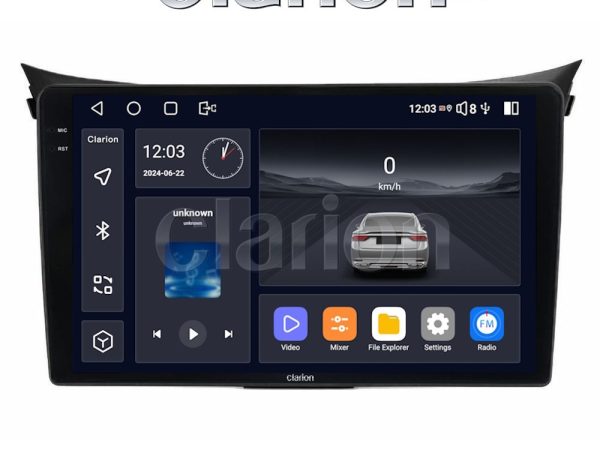 CLARION GL74156 Οθόνη OEM Multimedia Αυτοκινήτου για Hyundai i30 2012 > 2017 (CarPlay/AndroidAuto/BT/GPS/WIFI/GPRS)