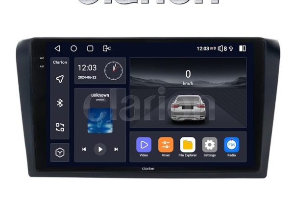 CLARION GL74161 Οθόνη OEM Multimedia Αυτοκινήτου για MAZDA 3 2003 > 2008 (CarPlay/AndroidAuto/BT/GPS/WIFI/GPRS)