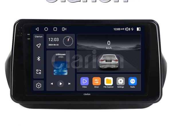 CLARION GL74195 Οθόνη OEM Multimedia Αυτοκινήτου για Fiorino, Citroen, Nemo, Bipper (CarPlay/AndroidAuto/BT/GPS/WIFI/GPRS)