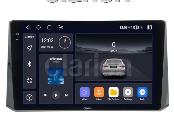 CLARION GL74204 Οθόνη OEM Multimedia Αυτοκινήτου για Toyota Corolla 2019> (CarPlay/AndroidAuto/BT/GPS/WIFI/GPRS)