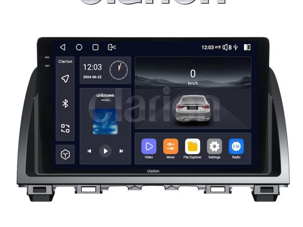CLARION GL74212 Οθόνη OEM Multimedia Αυτοκινήτου για Mazda 6 2013 > 2017 (CarPlay/AndroidAuto/BT/GPS/WIFI/GPRS)