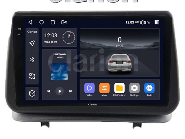 CLARION GL74319 Οθόνη OEM Multimedia Αυτοκινήτου για Renault Clio III 2005 > 2011 (CarPlay/AndroidAuto/BT/GPS/WIFI/GPRS)