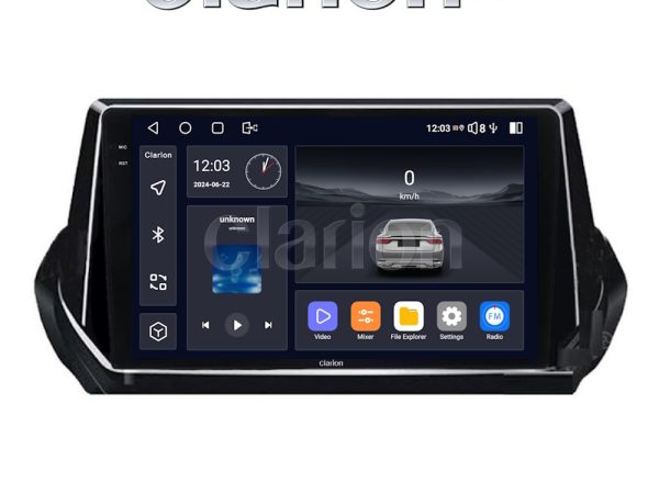 CLARION GL74375 Οθόνη OEM Multimedia Αυτοκινήτου για PEUGEOT 208-2008 2012>  (CarPlay/AndroidAuto/BT/GPS/WIFI/GPRS)