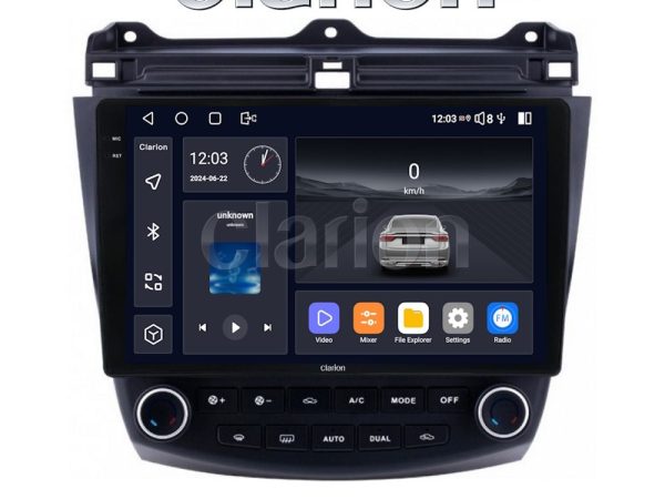 CLARION GL74382 Οθόνη OEM Multimedia Αυτοκινήτου για HONDA ACCORD 2002>2008 (CarPlay/AndroidAuto/BT/GPS/WIFI/GPRS)