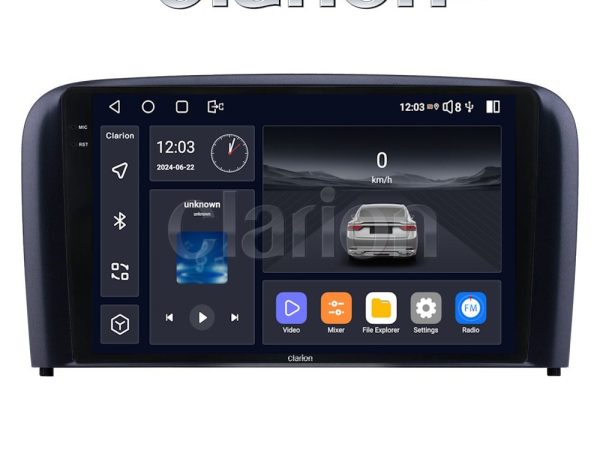 CLARION GL74393 Οθόνη OEM Multimedia Αυτοκινήτου για Volvo S80 2004 > 2006 (CarPlay/AndroidAuto/BT/GPS/WIFI/GPRS)